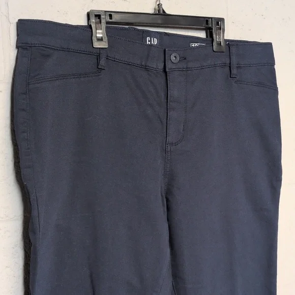 GAP Classic Navy Blue Casual Pants, Stretch Skinny, Size 16 NWT - Picture 3 of 9